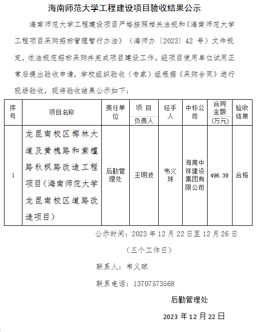 香港最真正最准资料工程建设项目验收结果公示